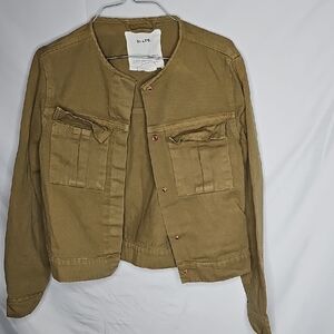 91:LTD cargo Utility Snap Closure Jacket Sz 6